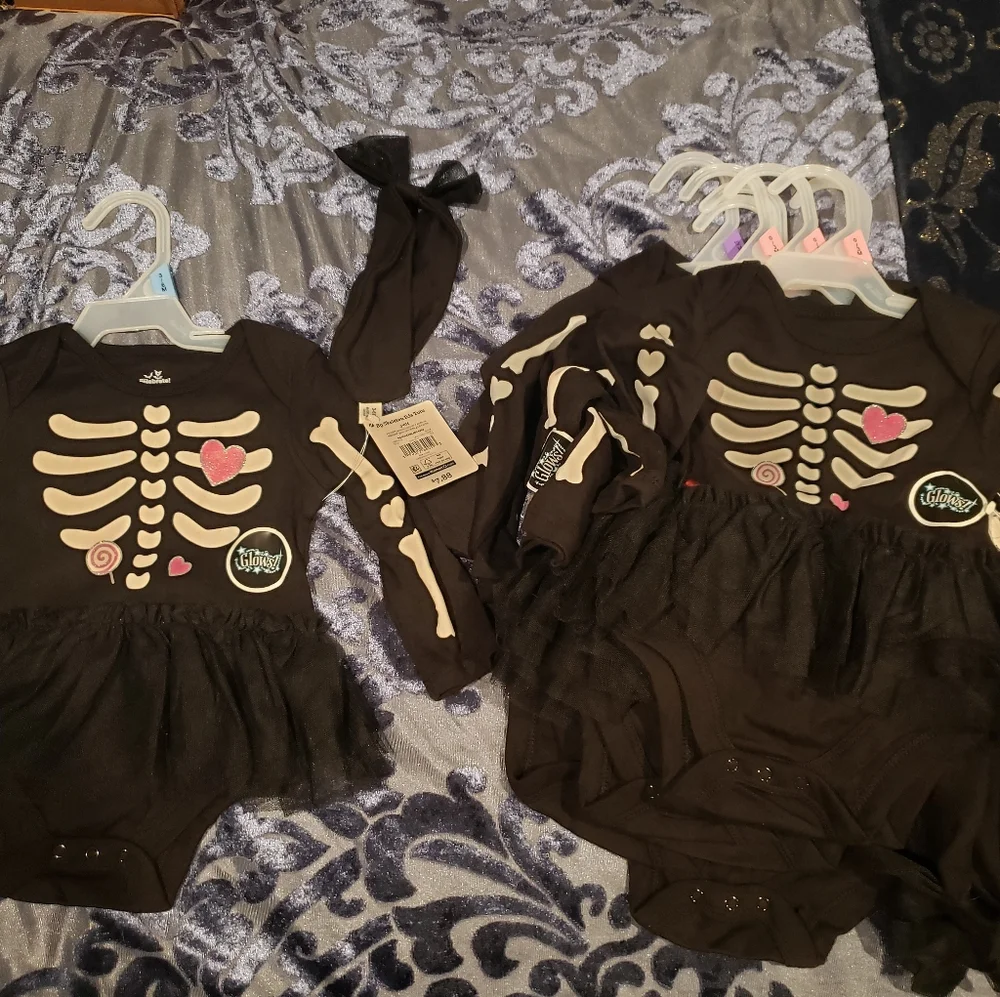 Baby halloween dress outfit skeleton - Picture 2 of 2